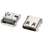 Usb Type c 24pin L=9.8mm 板上型前插後貼