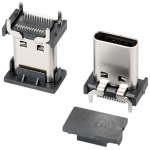 Usb Type c 24pin 直立式H=13.0mm